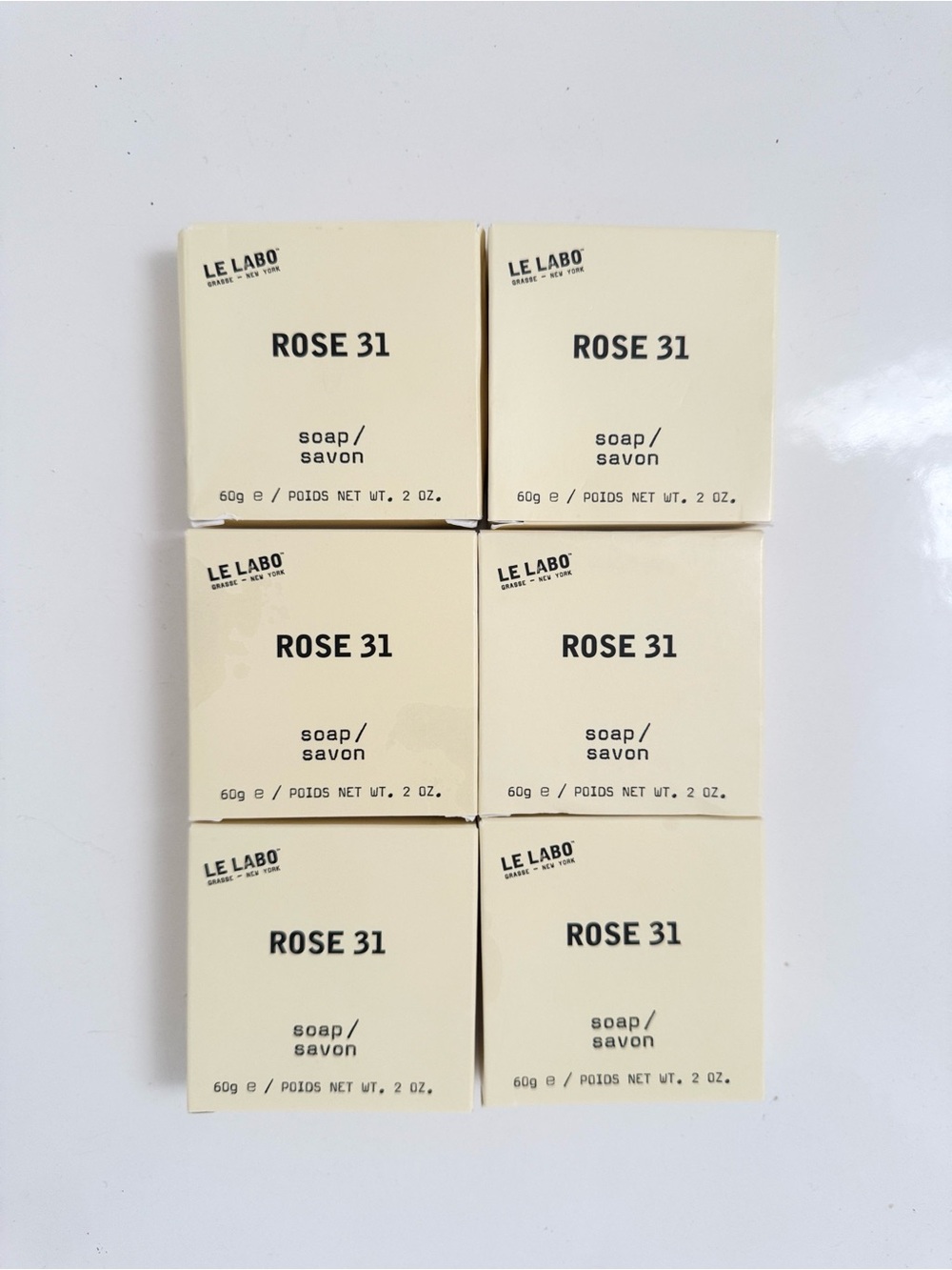 Le Labo - Rose 31 Bar Soap 60g Set of 6